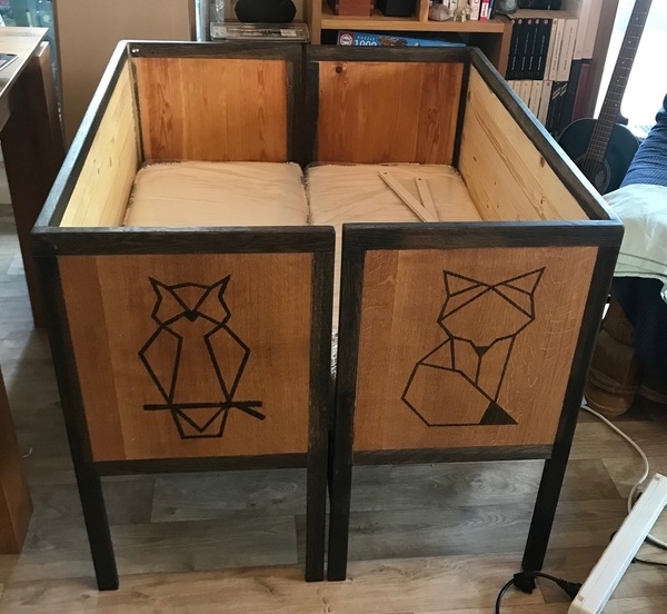 Deux berceaux cododo