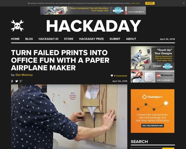 Machine à avion en papier