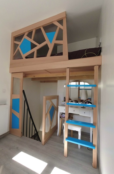 Aménagement d'une chambre mezzanine pour enfant
