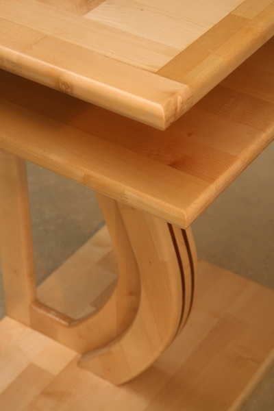 Meuble TV pour écran plat en Sycomore et padouk