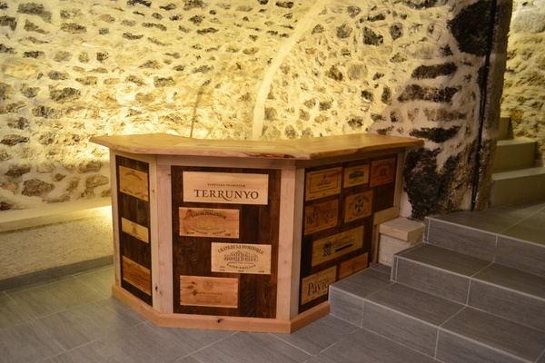 Bar - plaques de vins