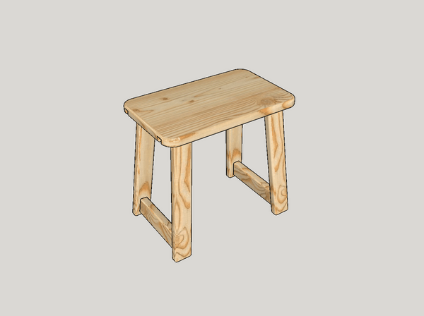 Simple stool  Табурет простой