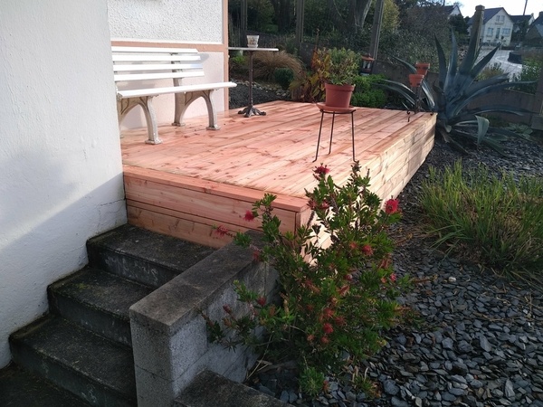 Terrasse de vacances de Noël