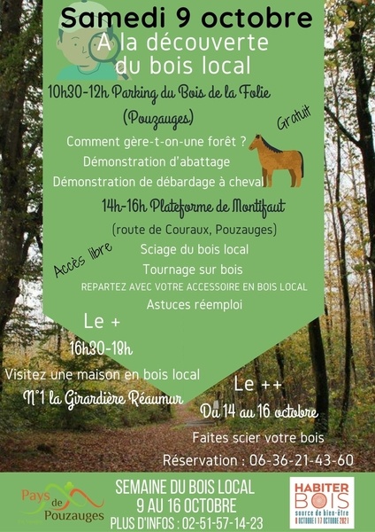 A la découverte du bois local - Pouzauges en Vendée