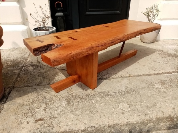 Table basse style G. Nakashima