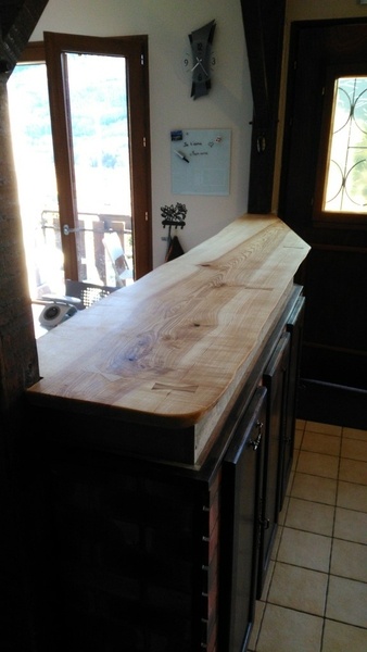 Comptoir en frêne