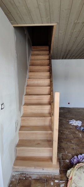 Escalier en hêtre