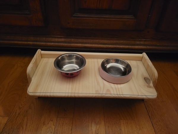 Plateau repas pour le chat