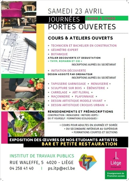 JPO - Institut de Travaux Publics - Promotion Sociale - Liège