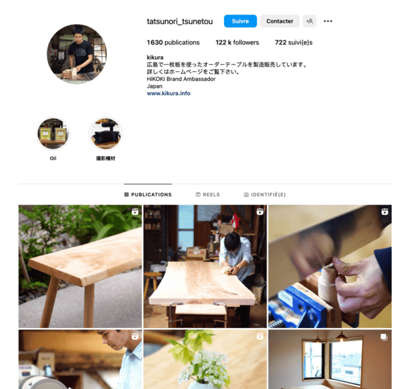 Du beau live edge japonais