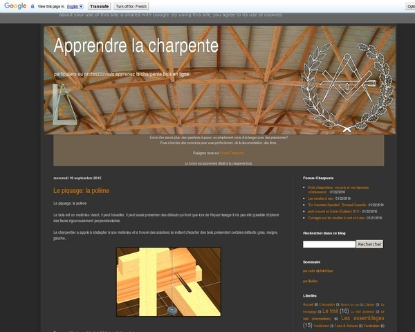 Apprendre la charpente