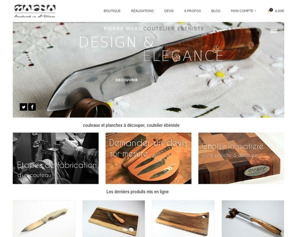 Couteaux et planches à découper Marna