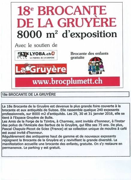 Brocante de la Gruyère