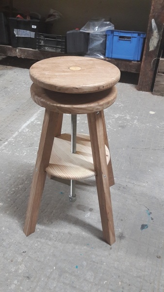 Tabouret d'atelier façon photomaton!