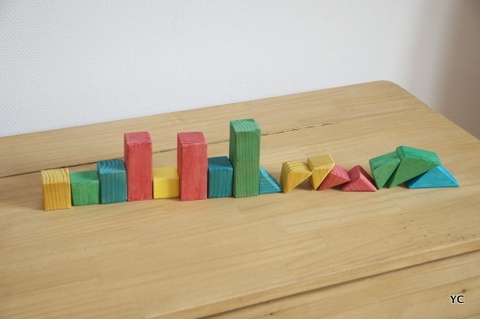 Jeu de construction en bois