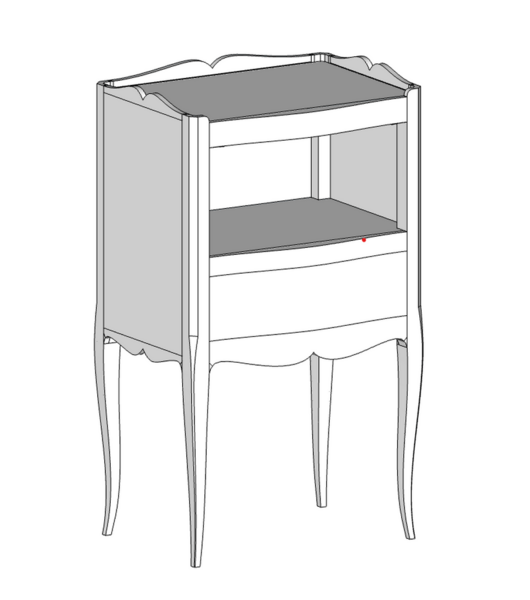 Table de chevet de style Transition