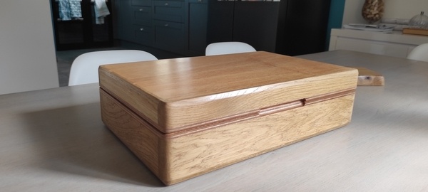 Boite à bijoux en bois de récupération