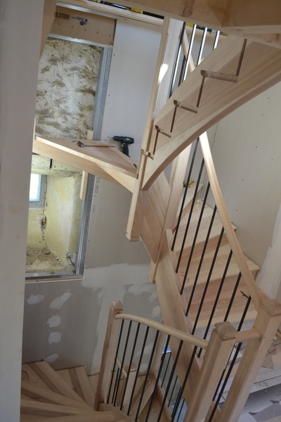 Escalier sur deux niveaux