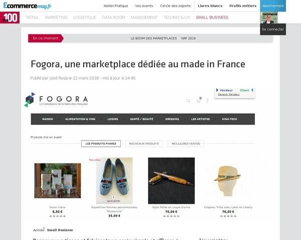 Fogora, marketplace Made In France