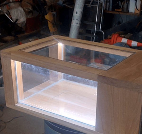 Table basse aquarium