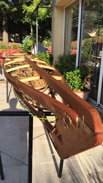 Fabrication de 2 kayaks bois et toile.