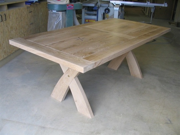 Table en chène cérusé