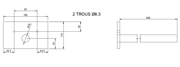 Support guide parallèle Lurem C260N