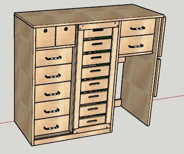 Meuble de cuisine tiroirs + clayettes