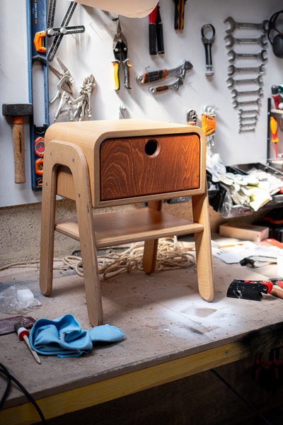 Table de chevet d'inspiration Scandinave