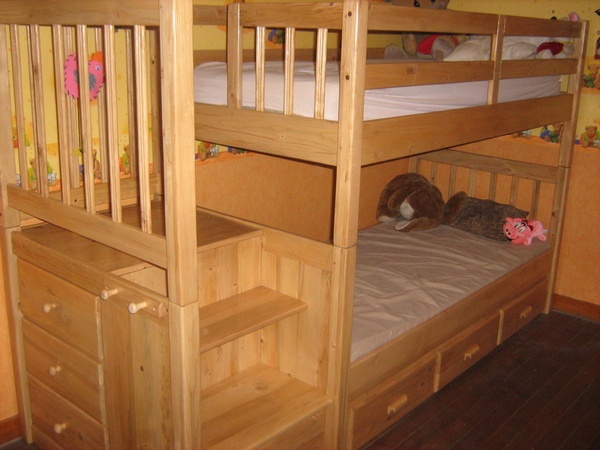 Lits superposés enfants