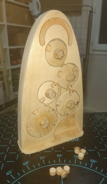 Dix de chute en bois