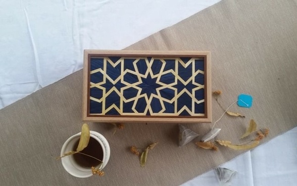 Boite à thé d'inspiration marocaine