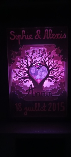 Light Box anniversaire de mariage