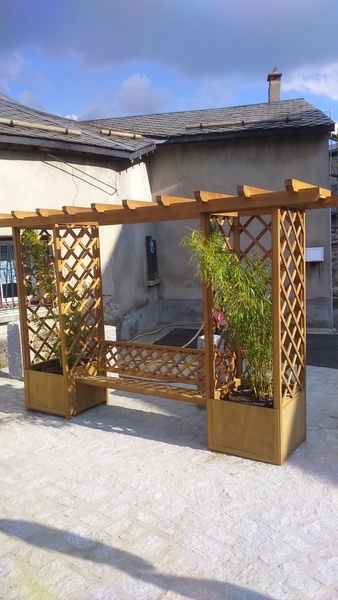 Banc pergola