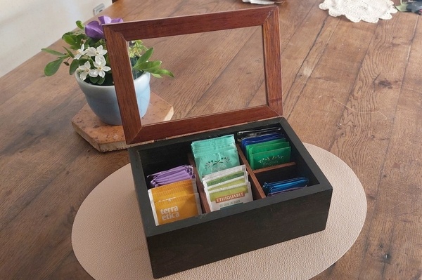 Boite à Thé chêne & Teck