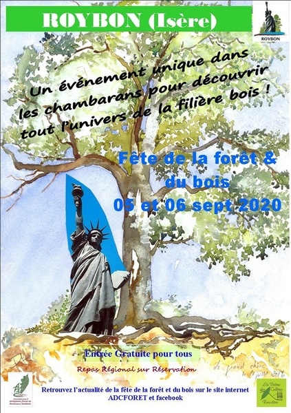 Fête de la Forêt et du bois 5 et 6 septembre 2020 à Roybon (Isère)