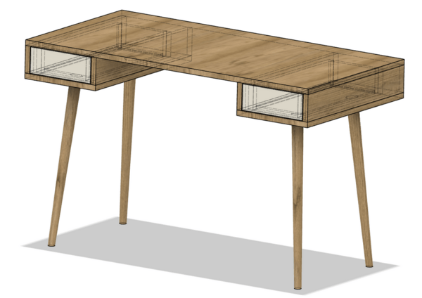 Bureau en chêne massif