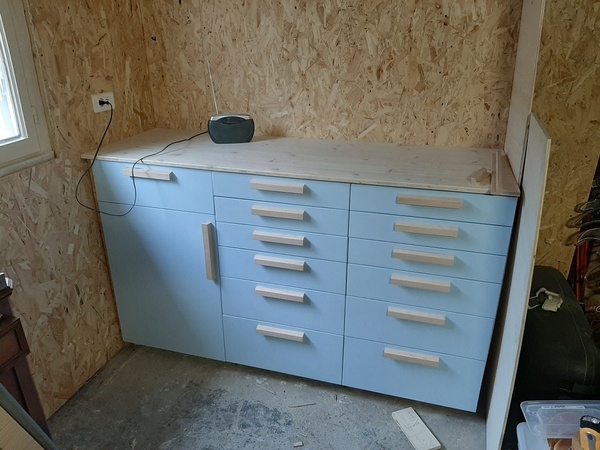 Des rangements pour l'atelier