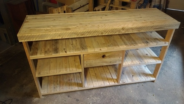 Meuble TV en bois de palette