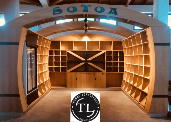 Cave à vin métal bois