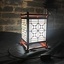 Lampe japonaise kumiko à assemblage chidori