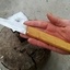 Couteau pliant à lentille, 14,5 cm de taillant