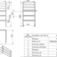 Plan d'ensemble de la table à langer "pikler"