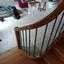 Escalier  avec petit limon courbe massif