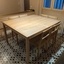 Table à manger extensible en frêne brut