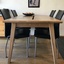 Table en chêne, pieds en arêtier