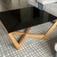 Table basse chêne et verre v2.0