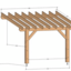 Pergola légère adossée au mur, quelle charpente?