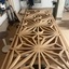 Claustra chêne design kumiko