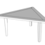 Table basse triangulaire